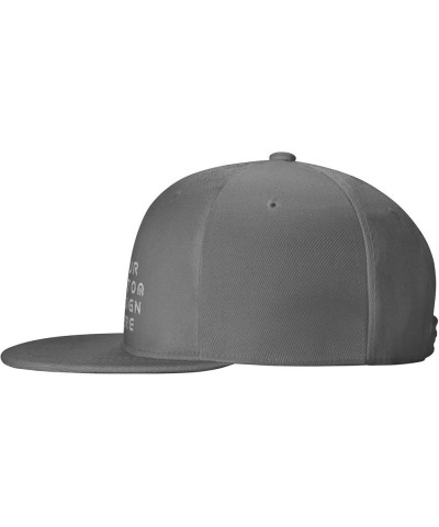 Custom Hat Add Your Name Logo Text or Image Here Personalized Flat Bill Hats Gray $7.77 Baseball Caps