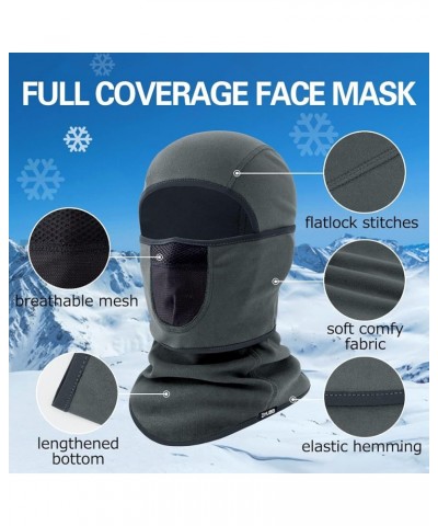 Balaclava Ski Mask with Warm Fleece & Breathable Mesh,Winter Face Mask for Skiing,Snowboarding,Motorcycling Dark Grey $8.47 B...