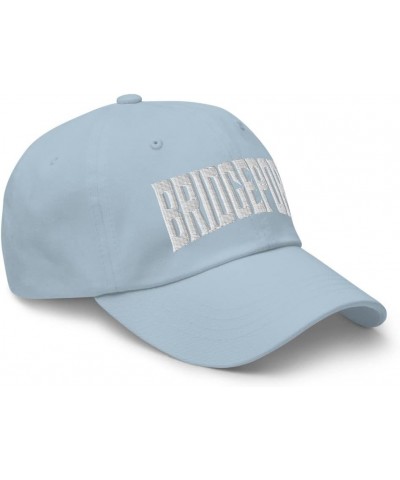 Bridgeport Connecticut CT Embroidered Dad Hat Light Blue $22.77 Baseball Caps