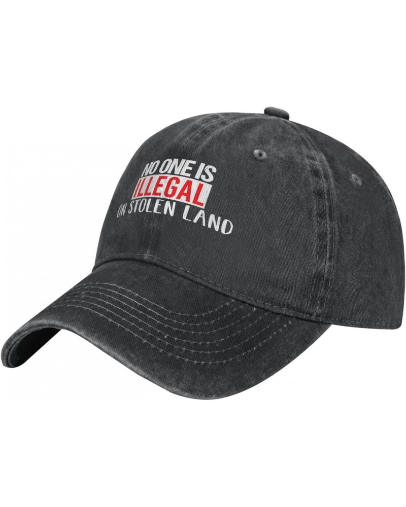 No One is Illegal On Stolen Land Vintage Denim Baseball Cap Cowboy Hat Classic Adjustable6 $10.54 Baseball Caps