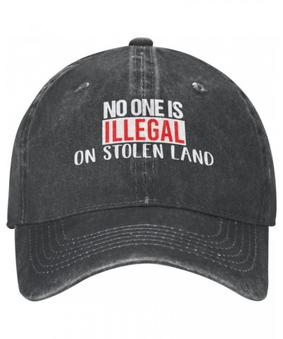 No One is Illegal On Stolen Land Vintage Denim Baseball Cap Cowboy Hat Classic Adjustable6 $10.54 Baseball Caps