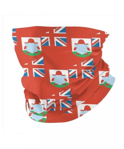 Bermuda Flag Bandana Neck Gaiter Face Mask with 5layers Filters $11.17 Balaclavas