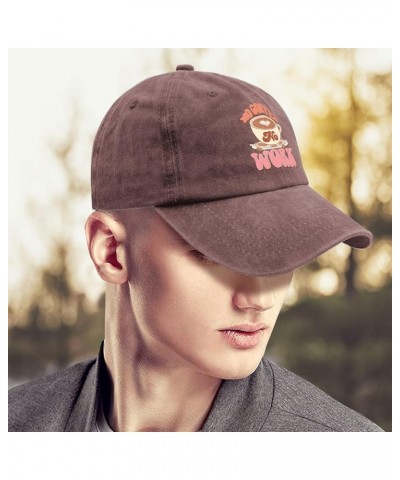 No Coffee No Work Baseball Cap Camping Hat Pigment Black Hat for Women Gifts for Him Golf Hats Wine Red $11.96 Sun Hats