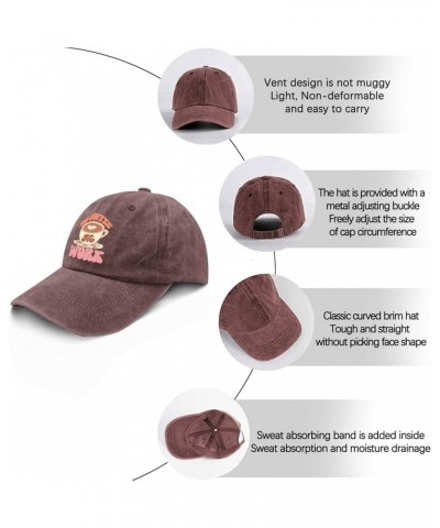 No Coffee No Work Baseball Cap Camping Hat Pigment Black Hat for Women Gifts for Him Golf Hats Wine Red $11.96 Sun Hats