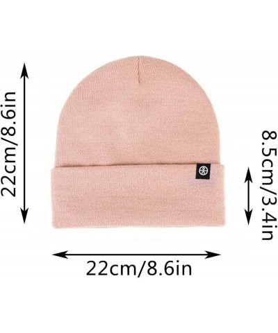 Beanie Hats for Women Men Satin Lined Beanies Soft Slouchy Caps Thermal Warm Hat Knitted Cuffed Skull Cap Black $9.33 Skullie...