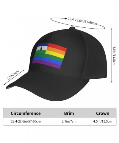 Lesotho Rainbow Flag Baseball Cap Men's and Women's Baseball Hat Adjustable Casual Outdoor Breathable Caps Truck Driver Hat D...