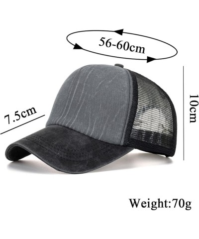 Baseball Cap for Women Trucker Dad Hat Adjustable Men Ponytail Hat Womens Cap Women Caps Cap for Women Navy $6.02 Baseball Caps