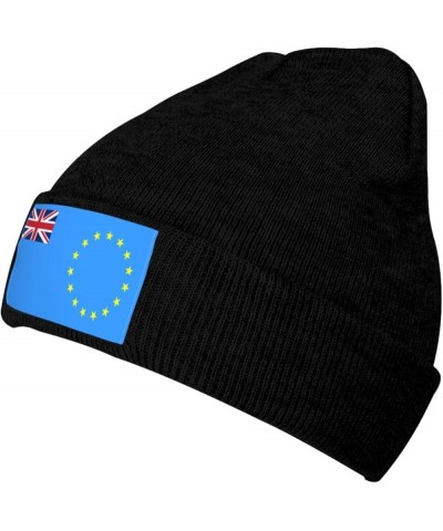 Proposed Flag of The Cook Islands (1973) Beanie Hat for Men Women Soft Cozy Skull Cap Winter Warm Knit Hats Black $9.56 Skull...