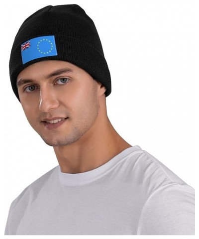 Proposed Flag of The Cook Islands (1973) Beanie Hat for Men Women Soft Cozy Skull Cap Winter Warm Knit Hats Black $9.56 Skull...