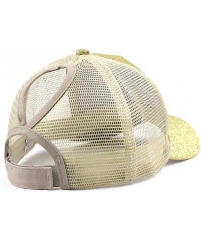 Men's Adjustable Mesh Back Cap Curved Brim Snapback Mesh Baseball Cap Retro Washed Trucker Cap Breathable Sun Hat Beige $5.98...