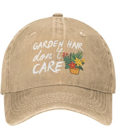 Garden Hair Don't Care Hat Men Women Baseball Cap Trucker Hat Cowboy Hat Natural $10.10 Cowboy Hats