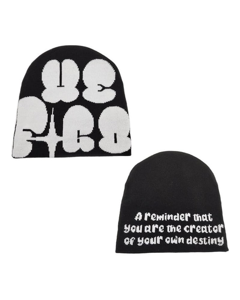 Beanie Y2k Beanies Women's Cap Winter for Women Hats Accessories Black $9.84 Skullies & Beanies