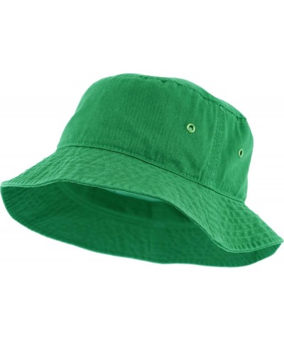 KBETHOS® 100% Cotton Washed Bucket Hat Kelly Green $11.19 Bucket Hats