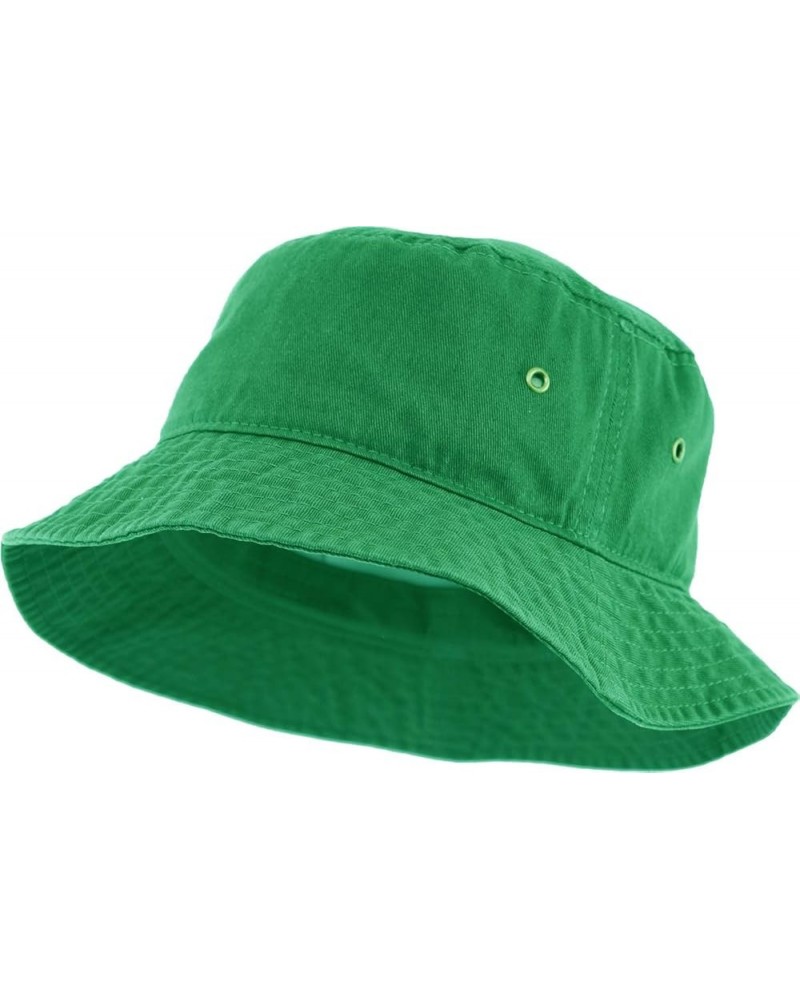 KBETHOS® 100% Cotton Washed Bucket Hat Kelly Green $11.19 Bucket Hats