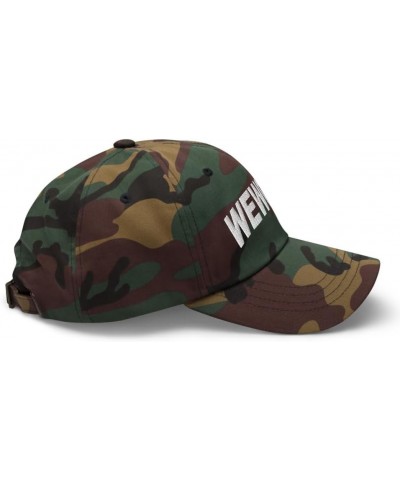 Wewoka Oklahoma Hat Wewoka Cap Embroidered Dad Hat Adjustable Strap Closure Unisex Green Camo $23.99 Baseball Caps