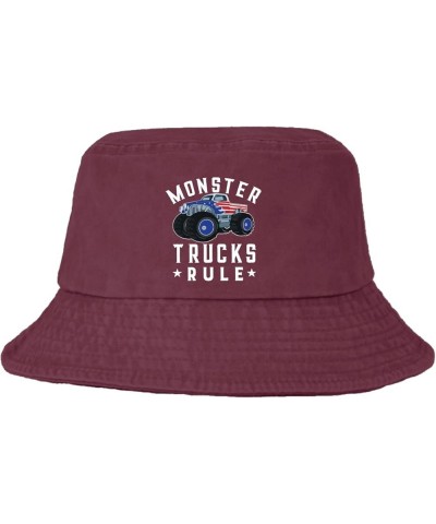 Trucks Rule Bucket Hats Bucket Hat Packable Womens Hats Basketball Accessories for Beach Must Haves Deep Rose $9.68 Bucket Hats