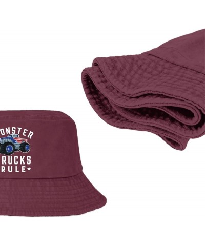 Trucks Rule Bucket Hats Bucket Hat Packable Womens Hats Basketball Accessories for Beach Must Haves Deep Rose $9.68 Bucket Hats