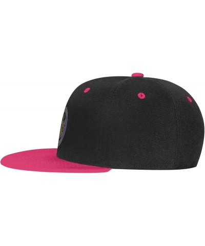 Erie County Seal Baseball Cap for Men Women Snapback Hat Adjustable Flat Bill Hats Pink $14.83 Baseball Caps