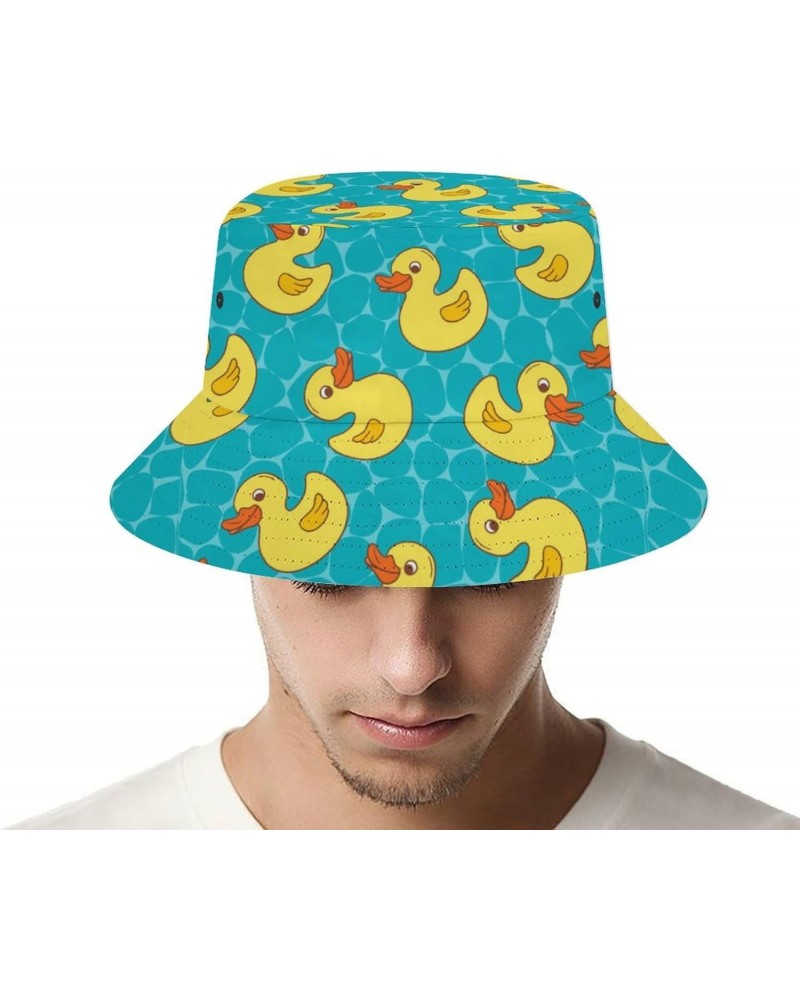 Rubber Ducklings Unisex Bucket Hat Summer Travel Fisherman Cap for Women Men Teens $11.99 Bucket Hats