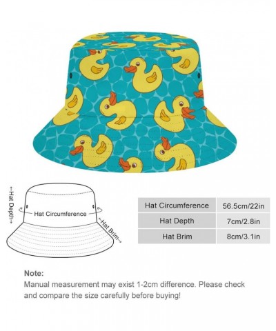 Rubber Ducklings Unisex Bucket Hat Summer Travel Fisherman Cap for Women Men Teens $11.99 Bucket Hats