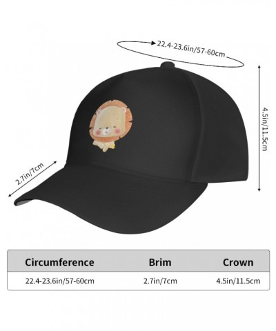 Lovely Lion Baseball Cap Men's and Women's Baseball Hat Adjustable Casual Outdoor Breathable Caps Truck Driver Hat Dad Cap $1...