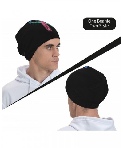 Thyroid Cancer Awareness Ribbon Chic & Cozy: Stylish Beanie Hats for Winter Comfort Black $11.19 Skullies & Beanies