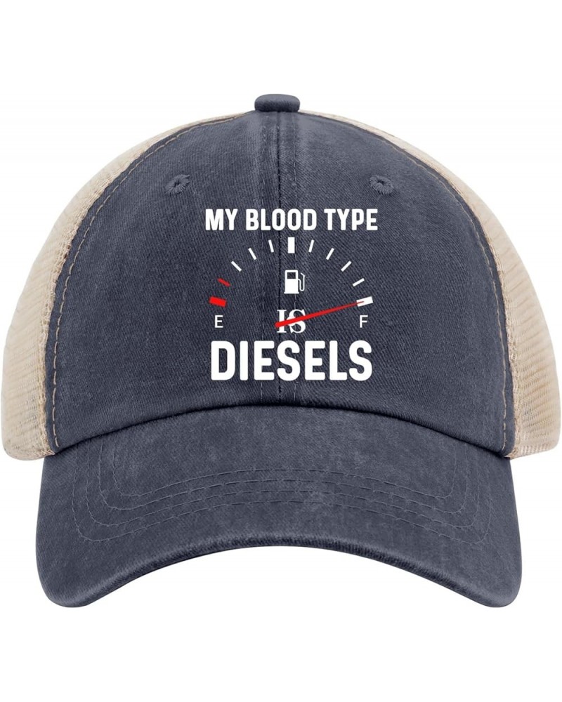 My Blood Type is Diesels Hats Runners Hat AllBlack Womens Baseball Caps Gifts for Girlfriends Workout Hat Purplish Blue01 $9....