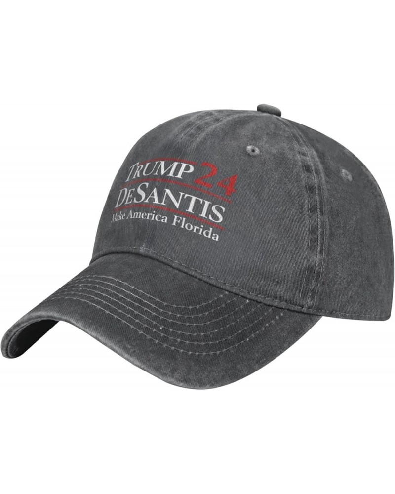 Make America Florida Trump Desantis 2024 Election Baseball Cap Men Women Cowboy hat Dad Hat Trucker hat Black Deep Heather $9...