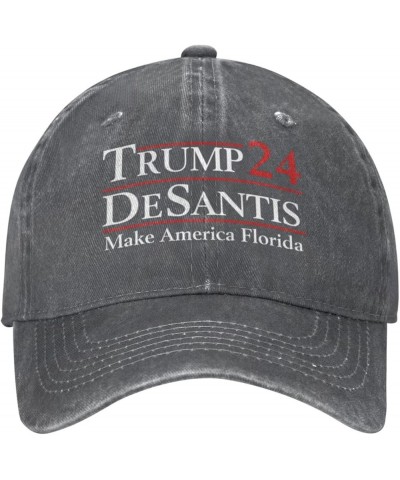 Make America Florida Trump Desantis 2024 Election Baseball Cap Men Women Cowboy hat Dad Hat Trucker hat Black Deep Heather $9...