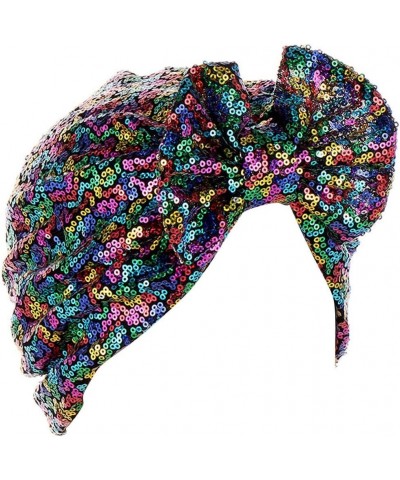 Chemo Beanie Bandana Headwrap Cap Satin Bonnet Head Scarf Hijab Braid Silky Turban Hats For Women Multicolor $7.15 Headbands