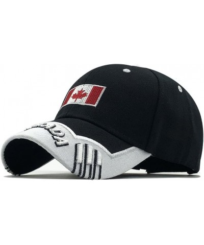 Canadian Flag Cap Embroidery hat Tactical Canada Cap Baseball Cap Trucker Cap Black $11.07 Baseball Caps