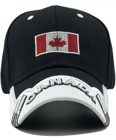 Canadian Flag Cap Embroidery hat Tactical Canada Cap Baseball Cap Trucker Cap Black $11.07 Baseball Caps