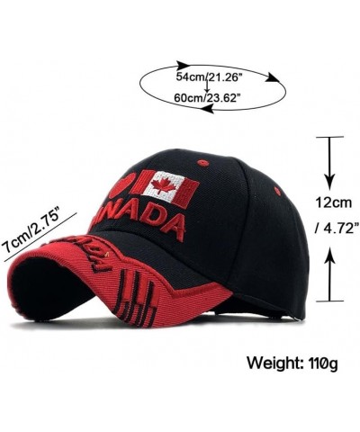 Canadian Flag Cap Embroidery hat Tactical Canada Cap Baseball Cap Trucker Cap Black $11.07 Baseball Caps