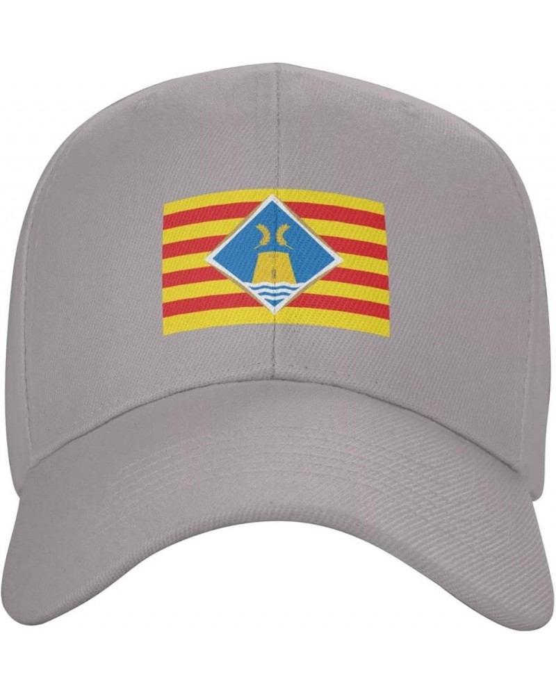 Bandera De Formentera Baseball Caps for Men Women Hat Adjustable Cap Trucker Hats Dad Cap Gray $8.98 Baseball Caps