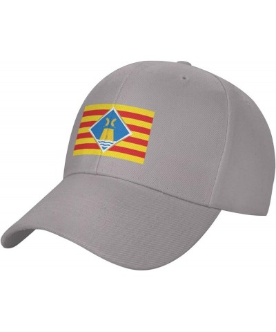 Bandera De Formentera Baseball Caps for Men Women Hat Adjustable Cap Trucker Hats Dad Cap Gray $8.98 Baseball Caps