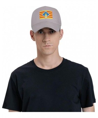 Bandera De Formentera Baseball Caps for Men Women Hat Adjustable Cap Trucker Hats Dad Cap Gray $8.98 Baseball Caps