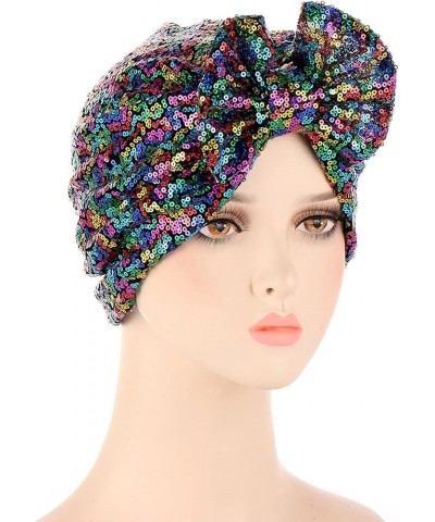 Chemo Beanie Bandana Headwrap Cap Satin Bonnet Head Scarf Hijab Braid Silky Turban Hats For Women Multicolor $7.15 Headbands