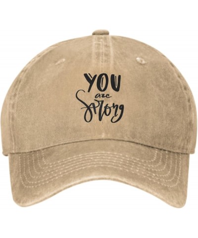 Trucker Caps Baseball Cap with Your Text Funny Baseball Cap Modern Lettering Inspirational Quote Natural2 $9.48 Baseball Caps