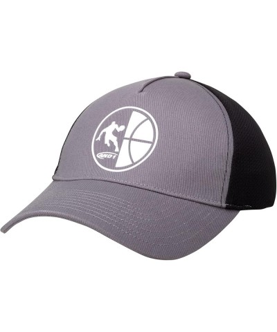 Men's Baseball Cap - Classic Basketball Flat Brim Hat Grey Trucker $9.87 Baseball Caps