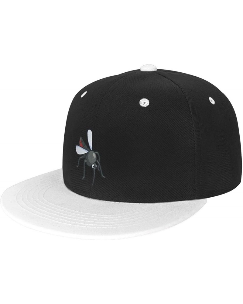 Funny Mosquitoes Baseball Cap for Men Women Snapback Hat Adjustable Flat Bill Hats White $13.60 Baseball Caps