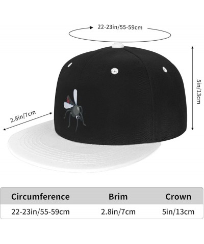 Funny Mosquitoes Baseball Cap for Men Women Snapback Hat Adjustable Flat Bill Hats White $13.60 Baseball Caps