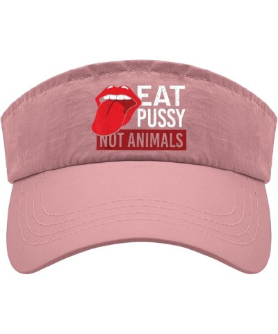 Visors for Women Eat Pussy Not Animals Hat, Visor for Women Visor Hat Funny Visors Pink $13.13 Visors