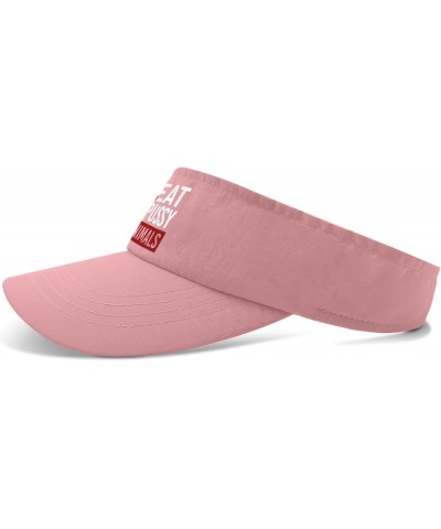 Visors for Women Eat Pussy Not Animals Hat, Visor for Women Visor Hat Funny Visors Pink $13.13 Visors