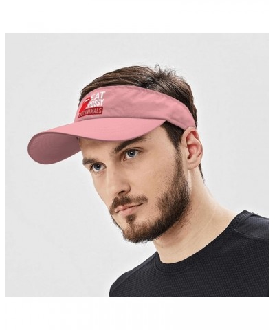 Visors for Women Eat Pussy Not Animals Hat, Visor for Women Visor Hat Funny Visors Pink $13.13 Visors