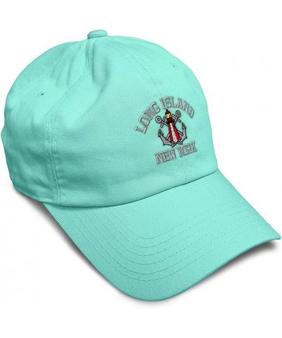 Soft Baseball Cap Lighthouse Long Island New York Lighthouses Sea Cotton Country Dad Hats for Men & Women Mint Design Only $1...