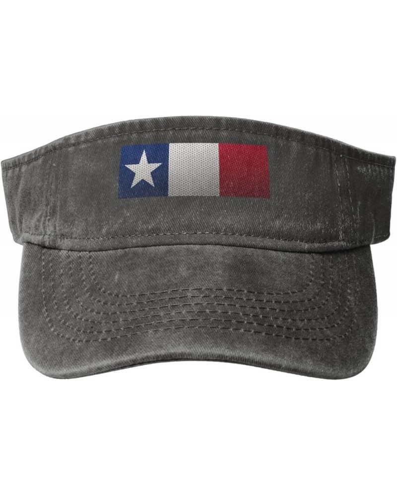 Mesh Style Texas Dodson Flag Sun Visor Hats for Women Men Adjustable Cotton Sun Hat Golf Cap Deep Heather $10.75 Visors