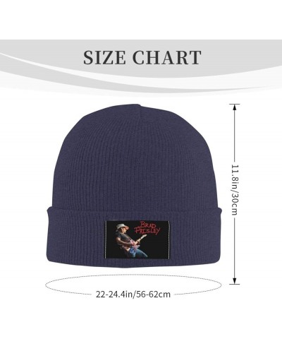 Beanie Hats Unisex Warm Winter Softknit Caps Hat Headwear Head Wrap Cap for Men Women Black Navy Blue $9.52 Skullies & Beanies