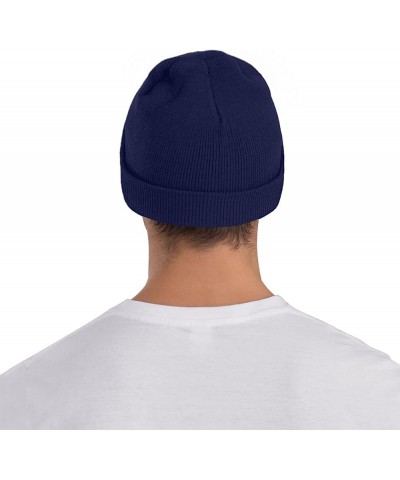 You Inspire My Inner Serial Killer Daily Knit Beanie Cap for Men Women Warm Snug Hat Navy Blue $11.18 Skullies & Beanies