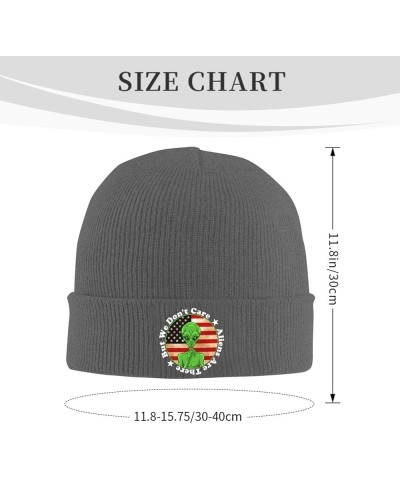 Aliens are There But We Don't Care Beanie Hat for Men Women Winter Hat Cuffed Knit Skull Cap Warm Ski Hats Deep Heather $9.74...