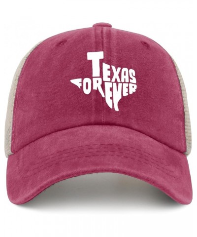 Texas Forever Sun hat Fish hat AllBlack Black Hats for Men Gifts for Grandma Workout Caps Rose Red02 $11.54 Sun Hats